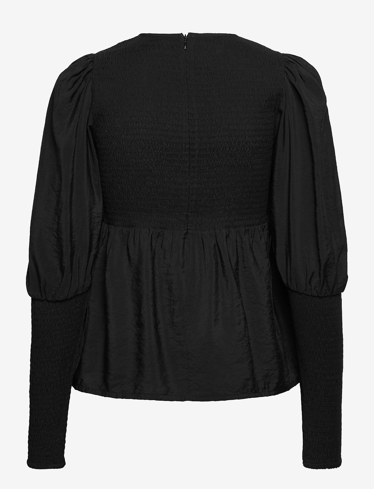 Gestuz - MorianaGZ solid blouse - långärmade blusar - black - 1