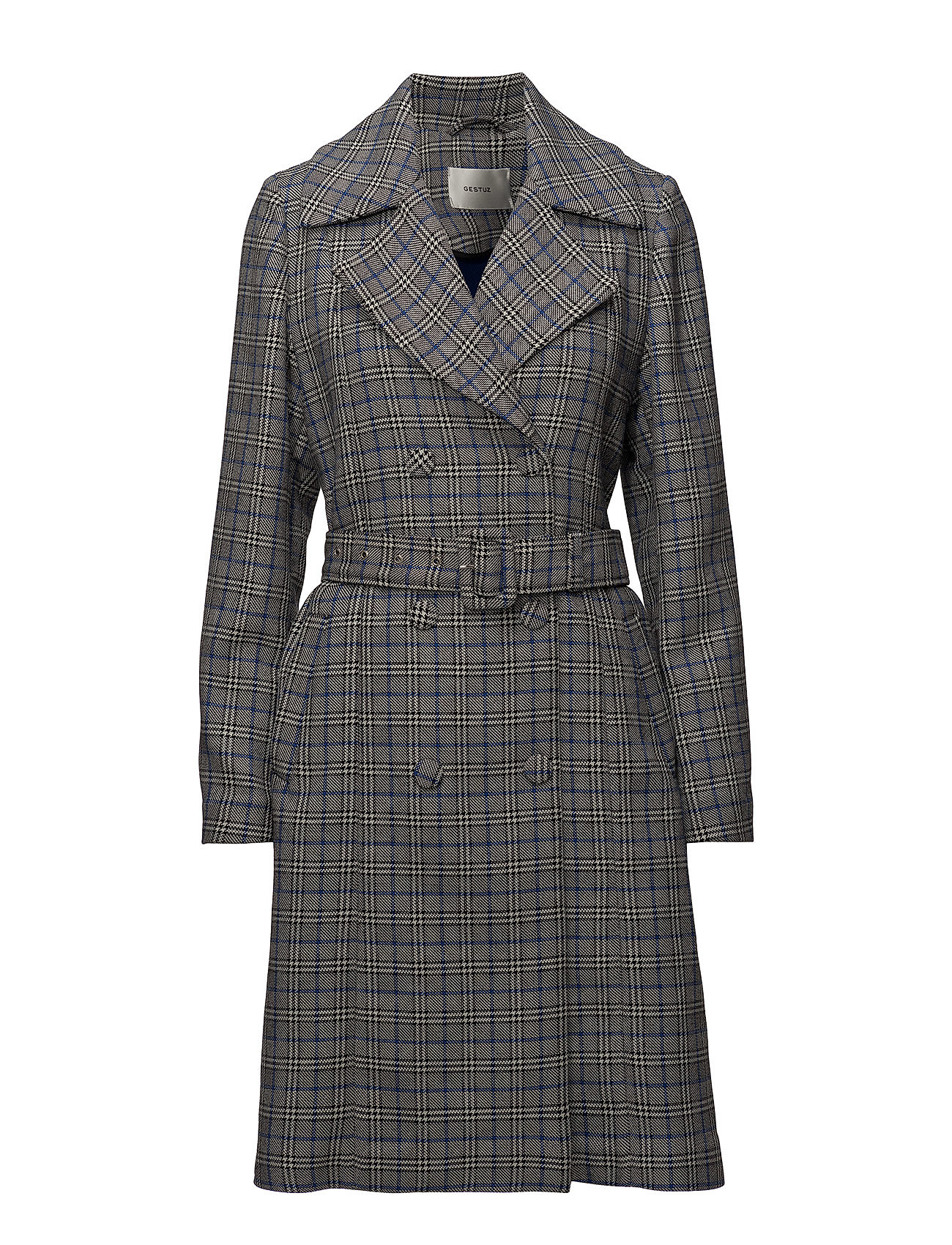 Gestuz Vinne Coat Ms18 (Black/white Check), 1749.50 kr Stort udvalg