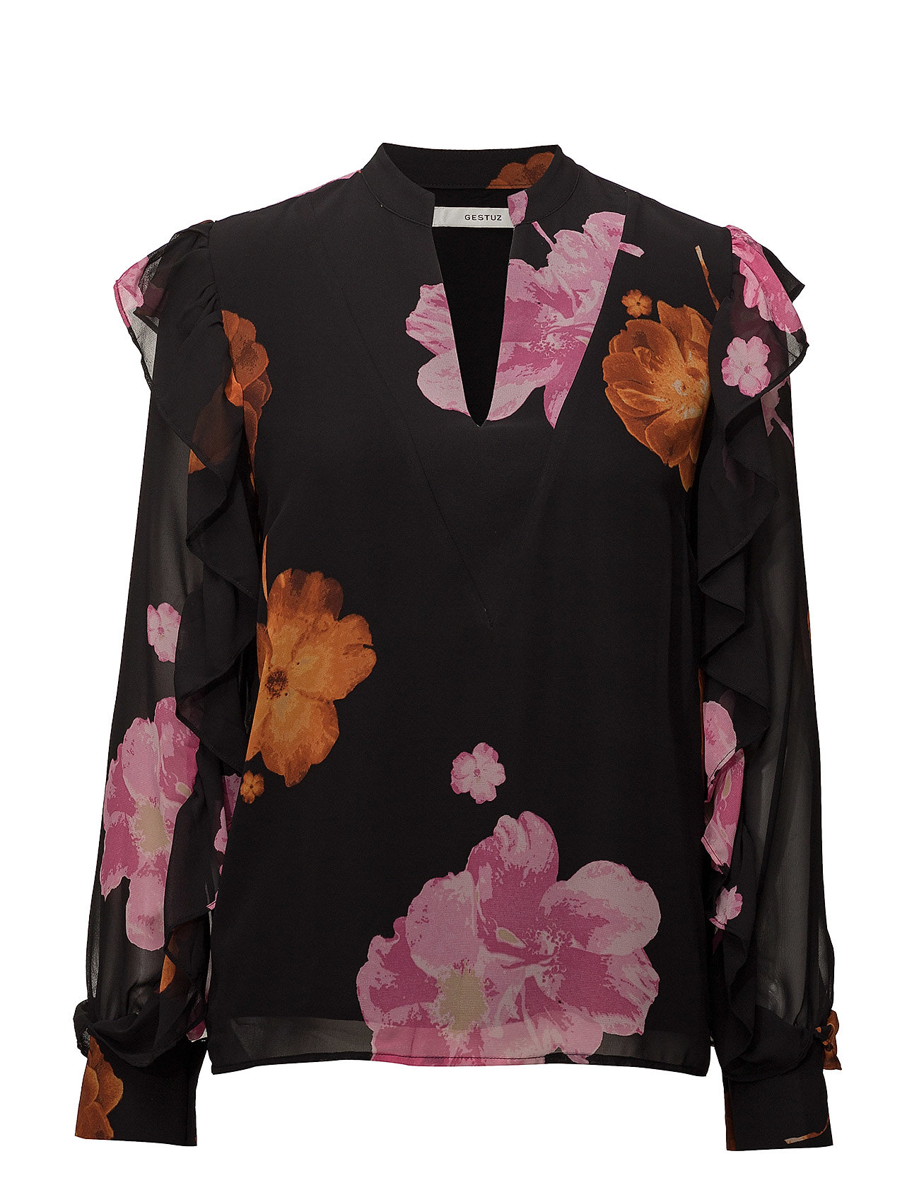 Kalina Blouse Ze2 2018 Lange Mouwen Zwart Gestuz gestuz kopen in de aanbieding