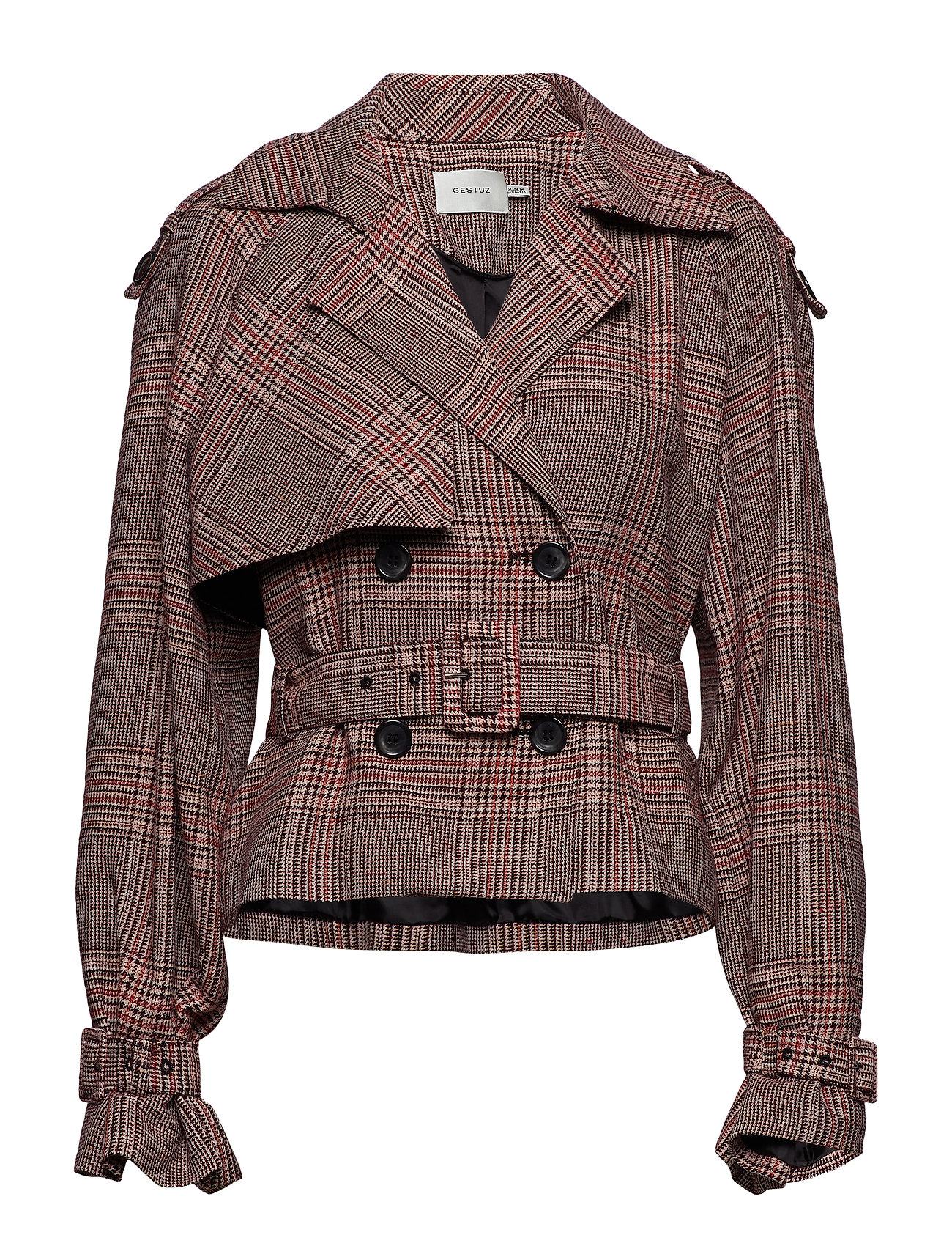 Sari Short Jacket So19 Trenchcoat Lange Jas Bruin Gestuz gestuz kopen in de aanbieding