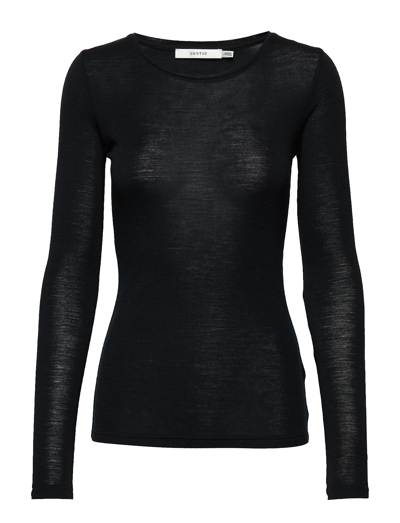 Wilmagz Ls Tee T Shirts Tops Long Sleeved Zwart Gestuz gestuz kopen in de aanbieding Wilmagz Ls Tee T Shirts Tops Long Sleeved Zwart Gestuz gestuz kopen in de aanbieding