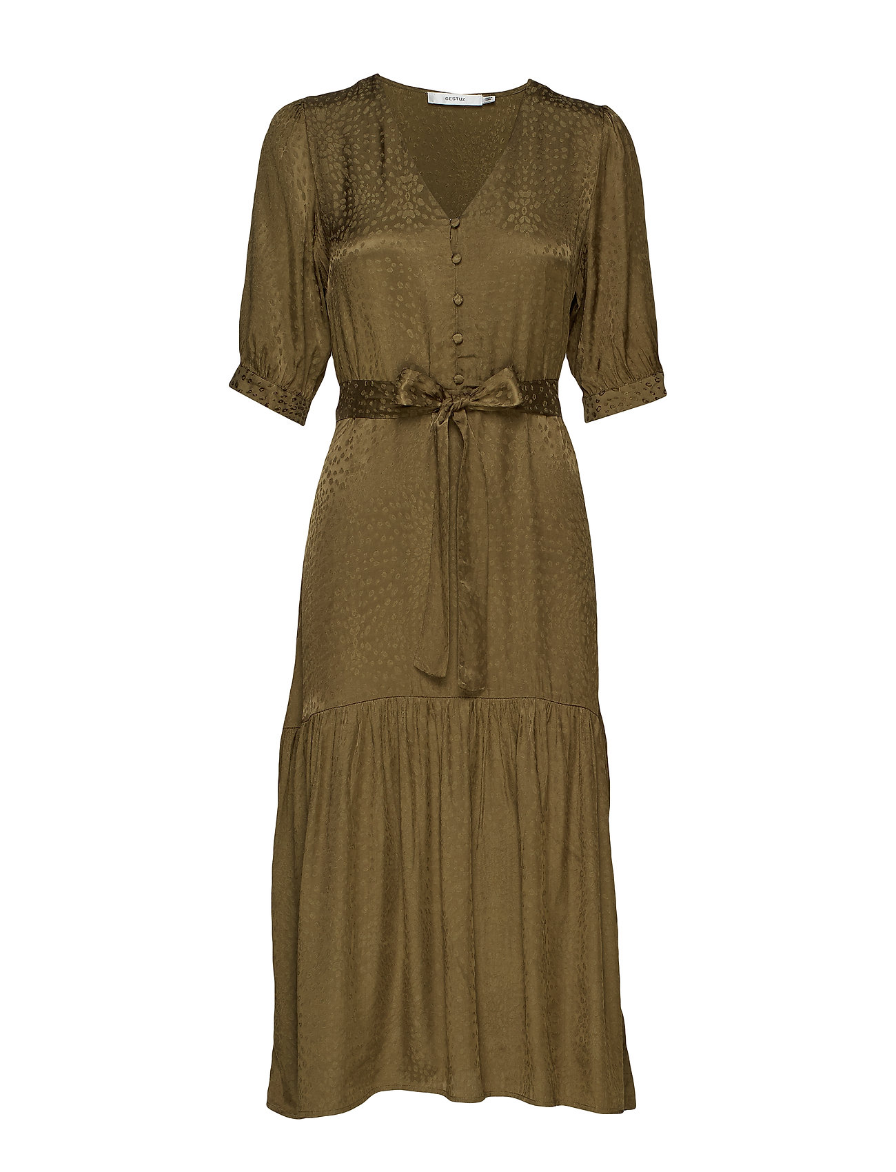 Irinagz Long Dress Ao19 Jurk Knielengte Groen Gestuz gestuz kopen in de aanbieding Irinagz Long Dress Ao19 Jurk Knielengte Groen Gestuz gestuz kopen in de aanbieding