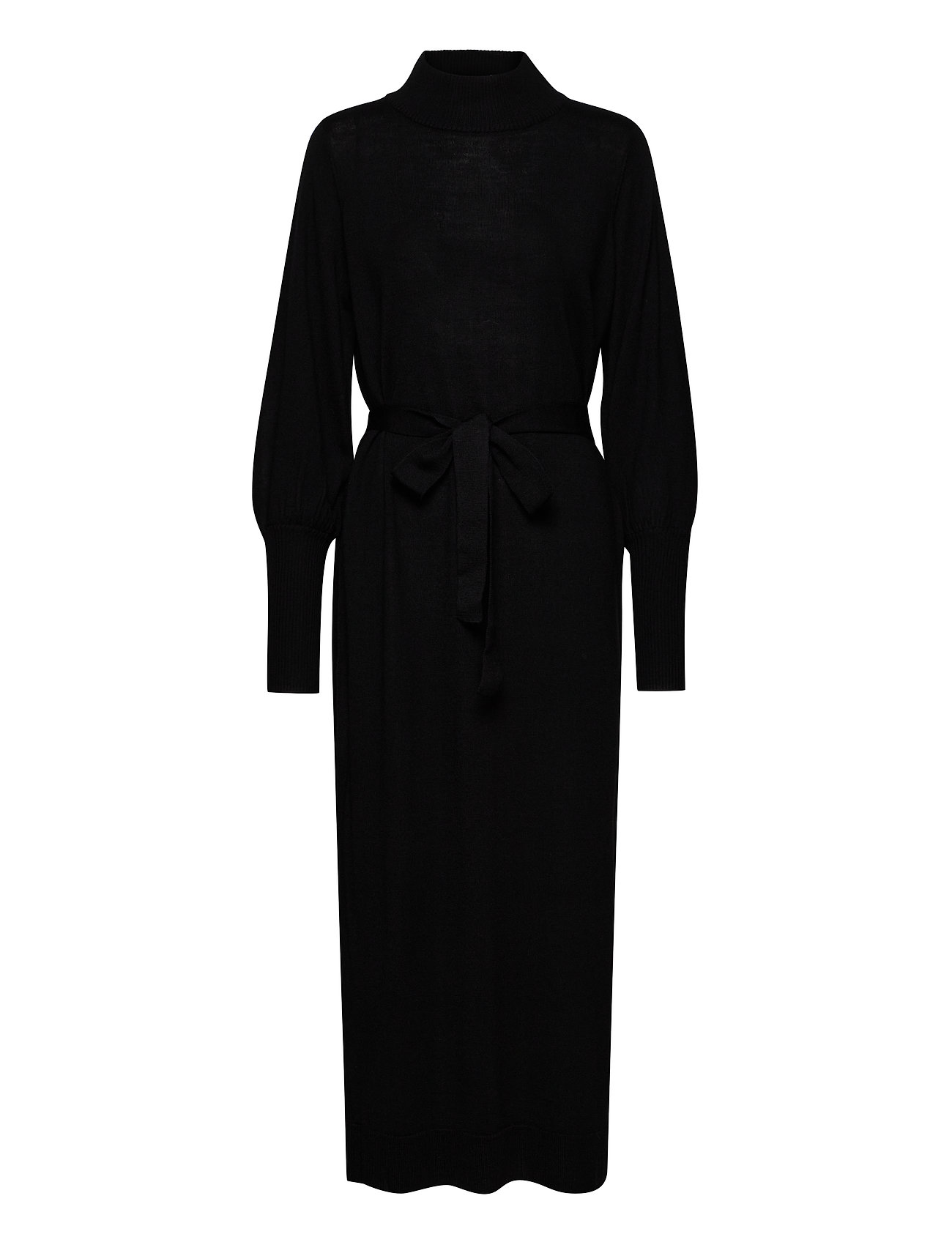 Riangz Long Wool Dress Dresses Cocktail Dresses Musta Gestuz