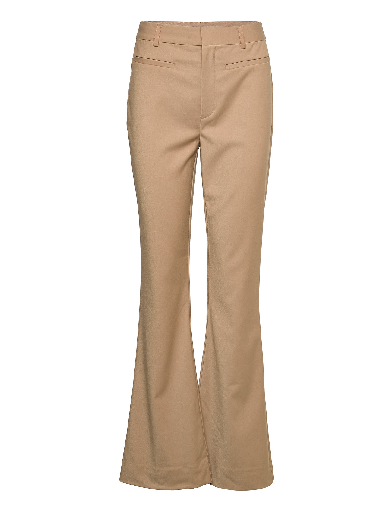Paulagz Mw Flarred Pants Beige Gestuz
