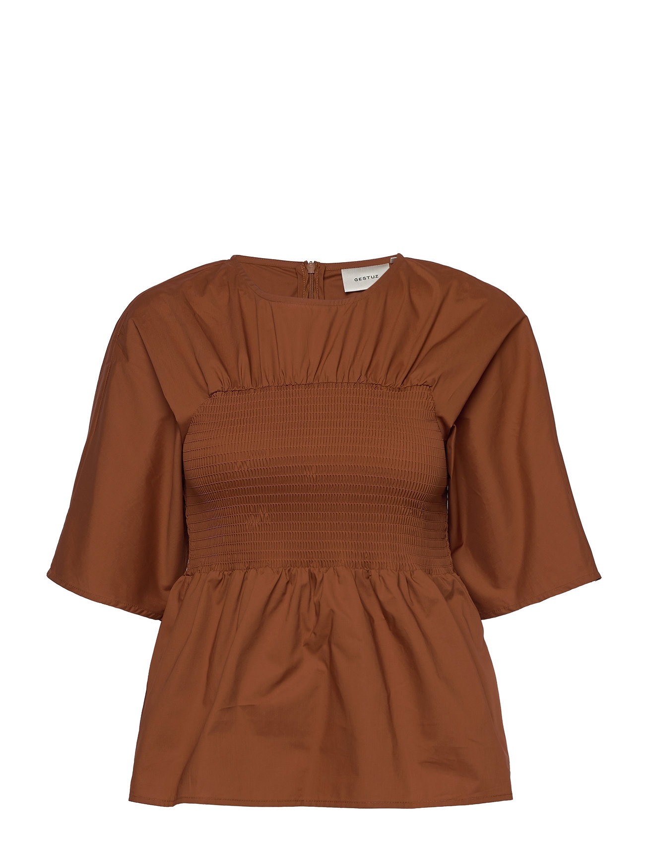 Kalottagz Ss Blouse Brown Gestuz