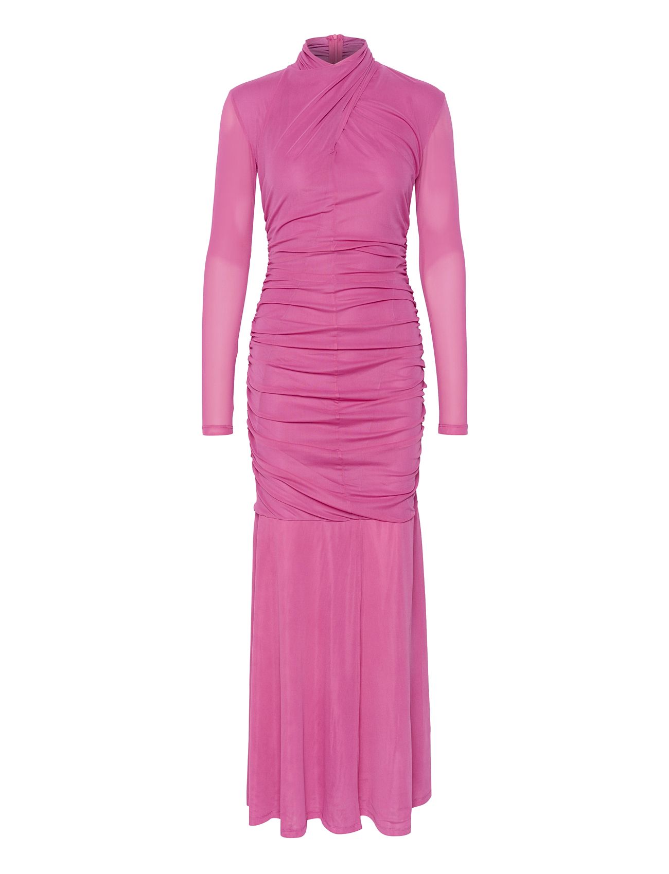 Adiagz Ls Long Dress Pink Gestuz