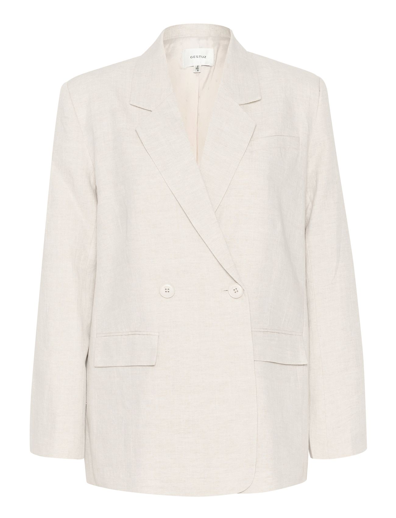 GESTUZ Lizagz Linen Blazer Noos Cream - 40 - Damen