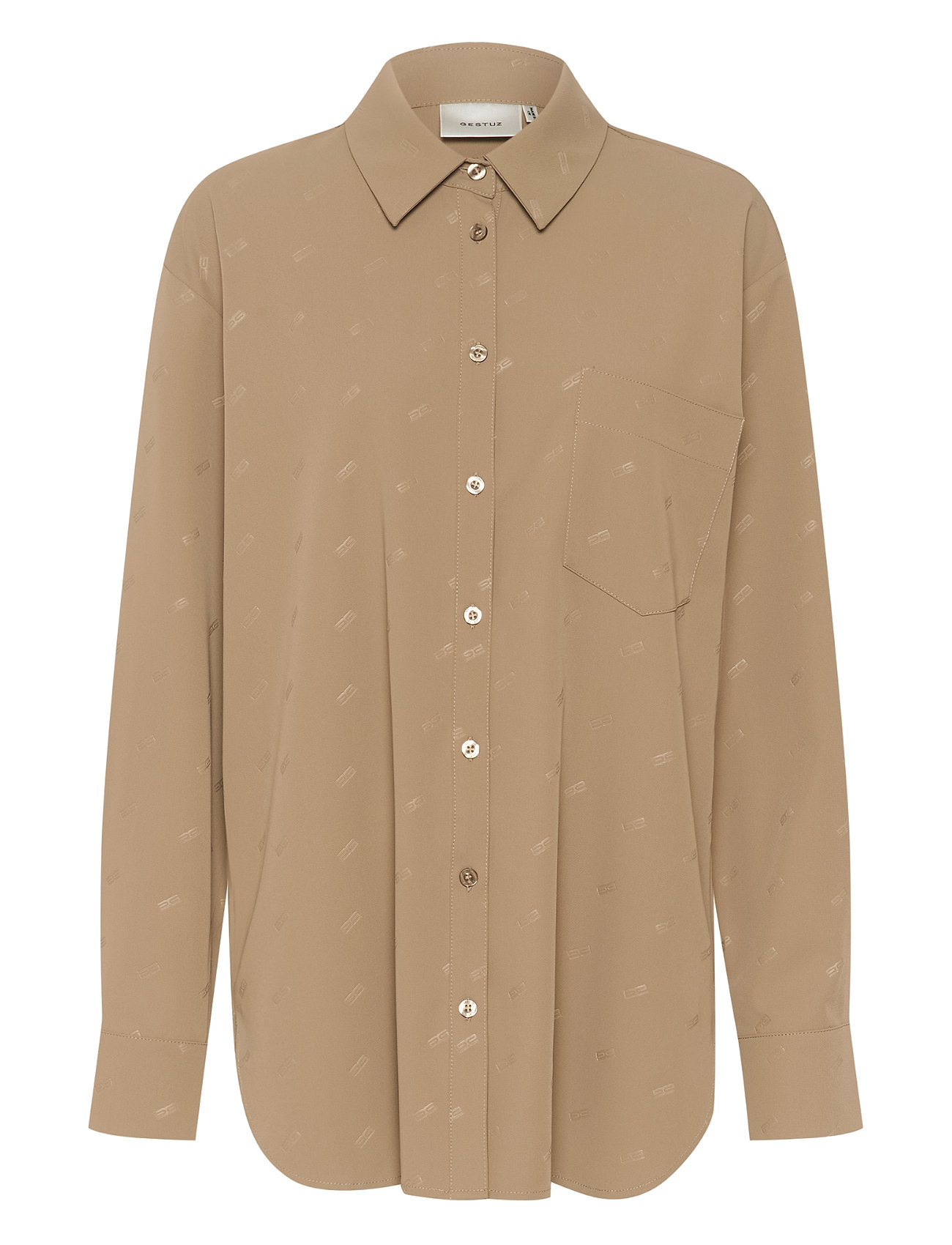 Loginagz Ls Shirt Beige Gestuz