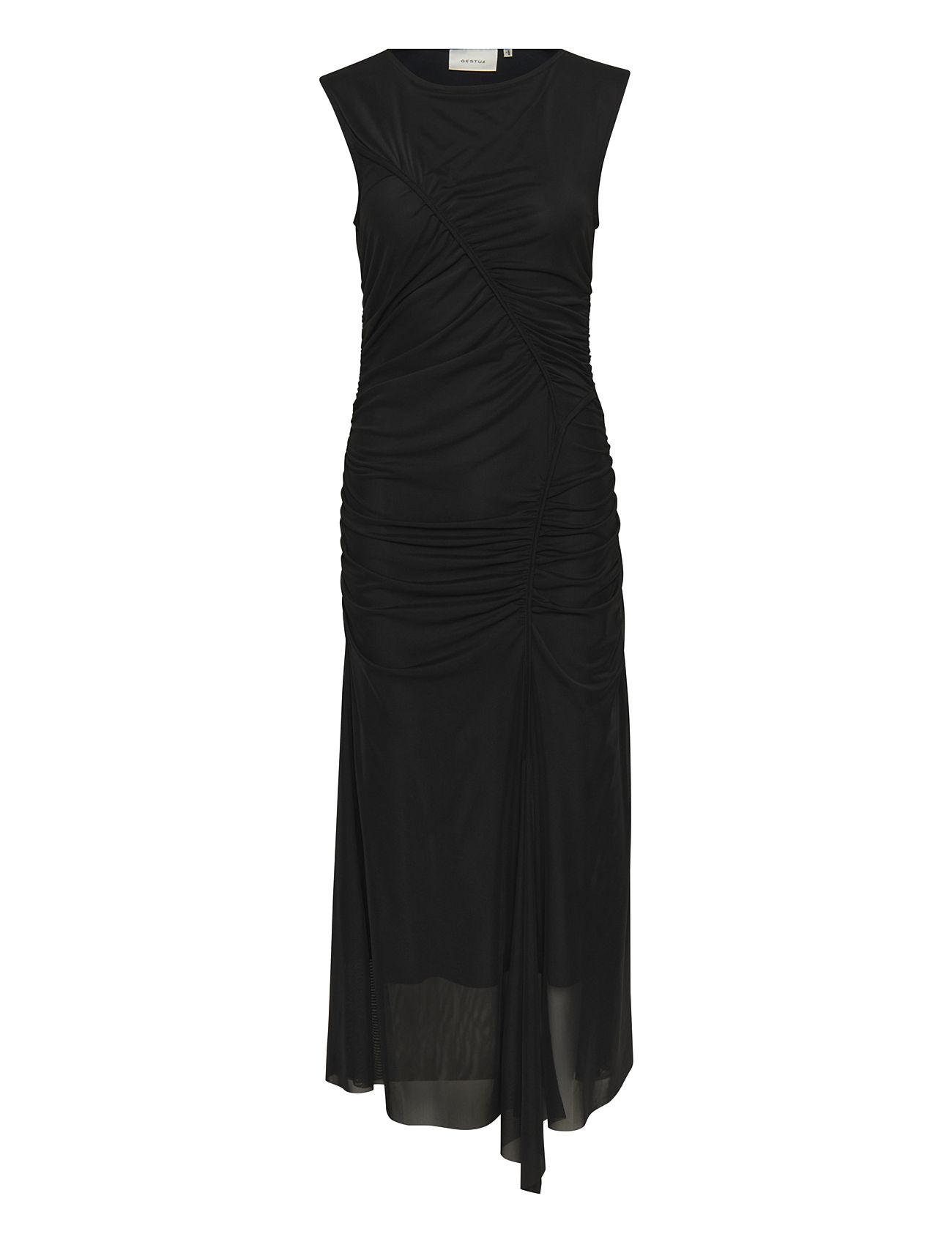Messigz Long Dress Maxikjole Festkjole Black Gestuz