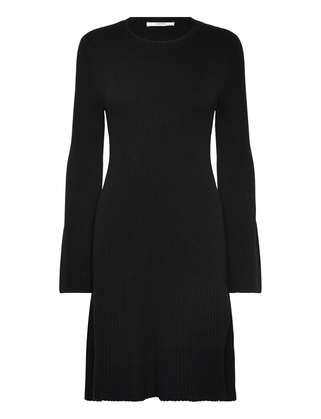 GESTUZ Antaligz Wolle Kurz Kleid Noos Schwarz - L - Damen