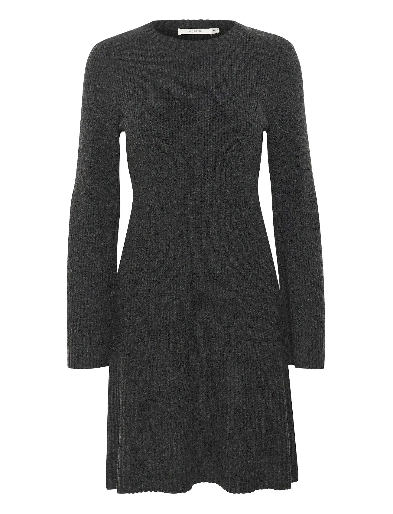 GESTUZ Antaligz Wolle Kurz Kleid Noos Schwarz - XXS - Damen