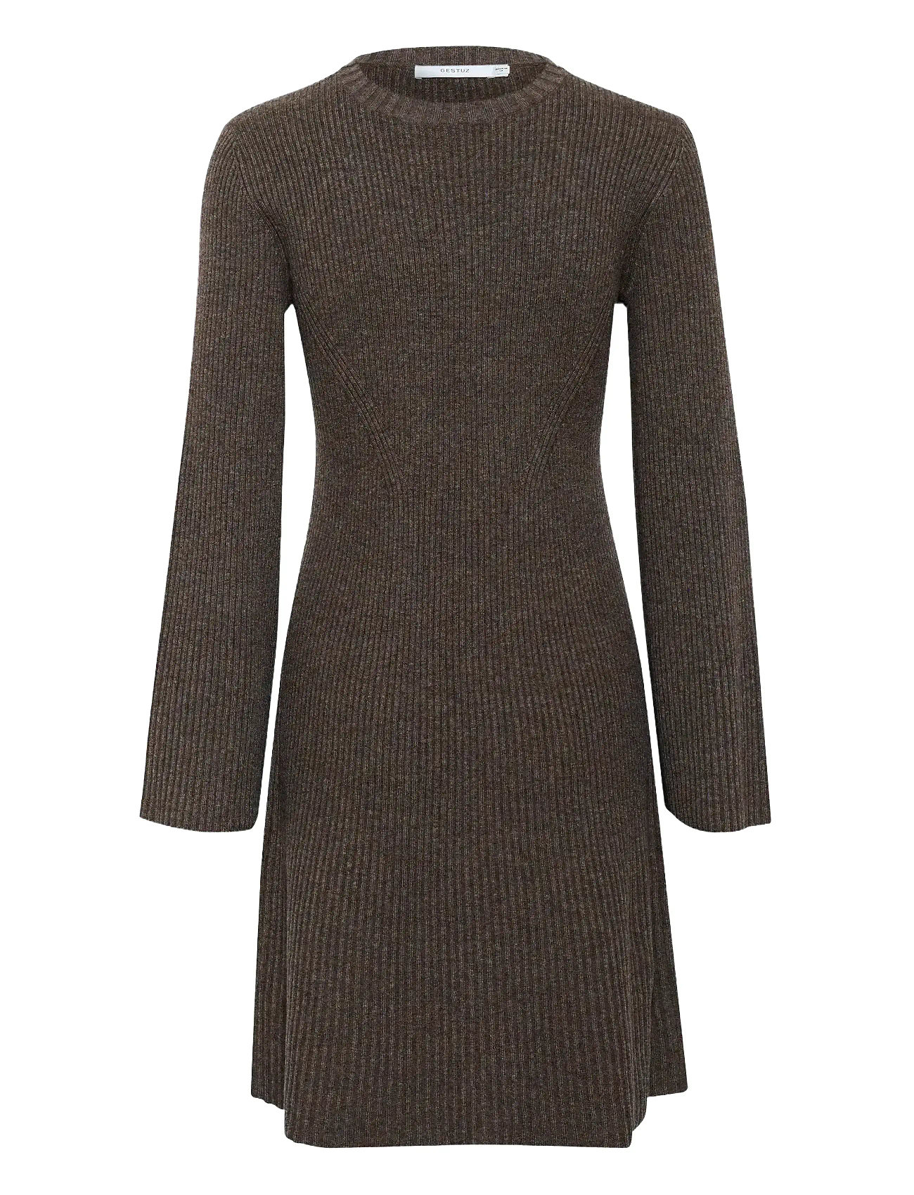 GESTUZ Antaligz Wolle Kurz Kleid Noos Braun - S - Damen