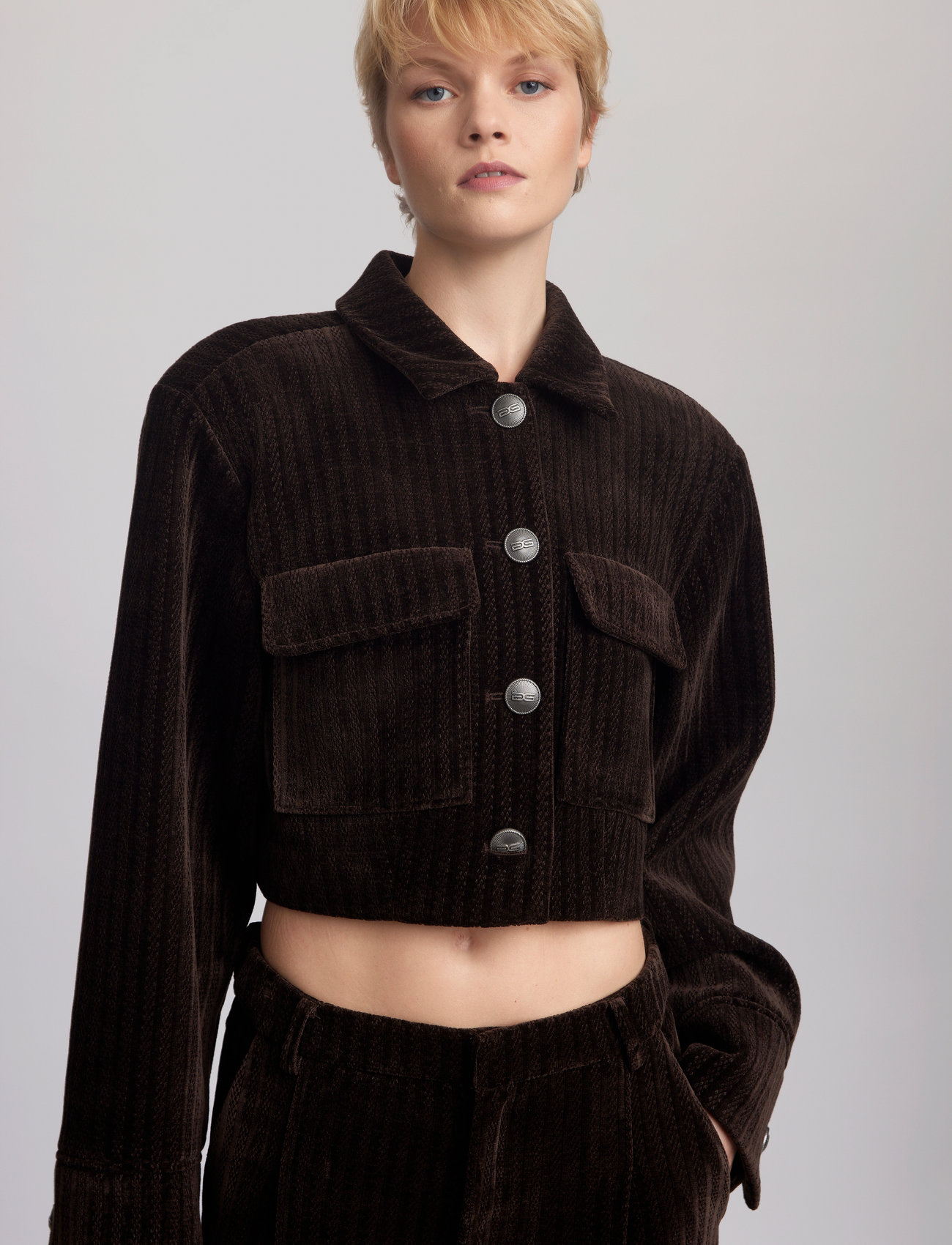 Gestuz Elnoragz Pocket Jacket, 38, Brown, Jakker > Let Sommerjakke, Dame