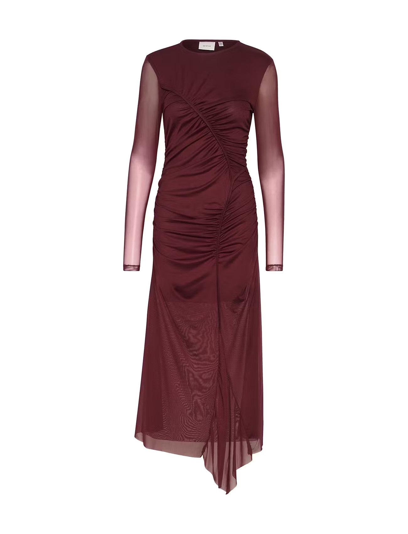 Gestuz Messigz Ls Long Dress Burgundy