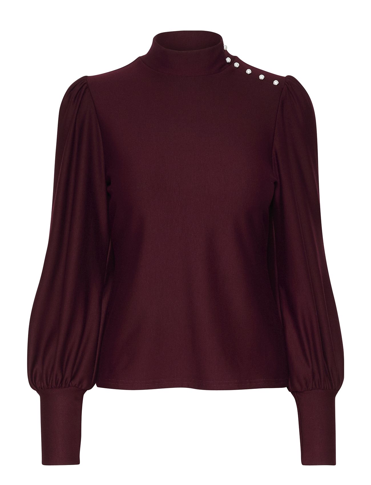 Gestuz Rifagz Button Blouse Burgundy