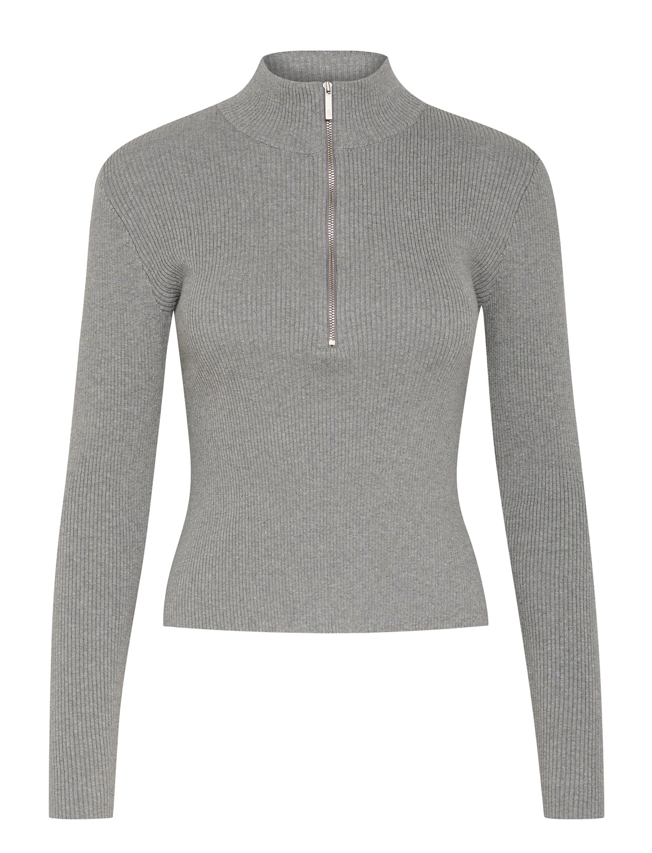 GESTUZ Yasmiagz Zipper Pullover Noos Grau - M - Damen