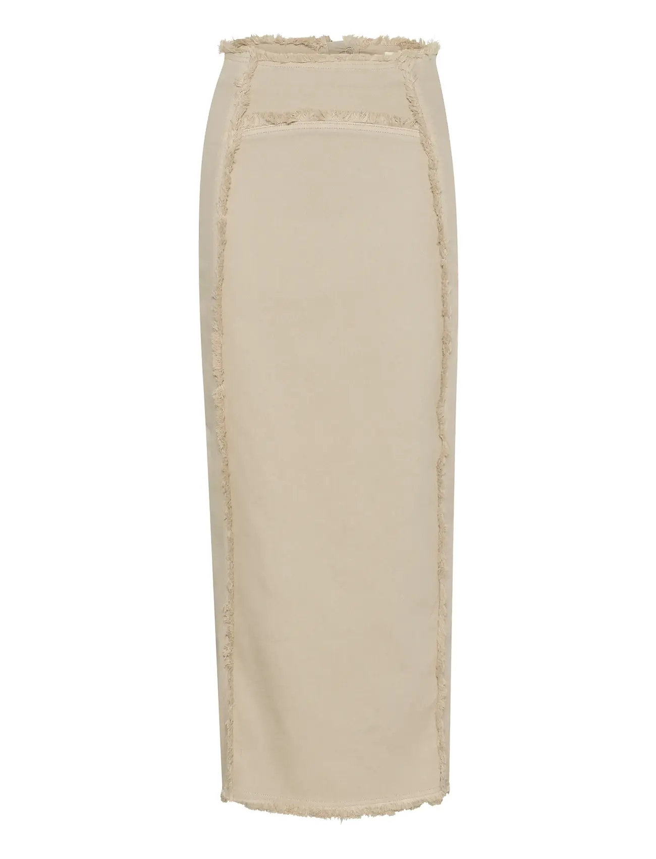 Gzcatia Long Skirt Skirts Maxi Skirts Beige Gestuz