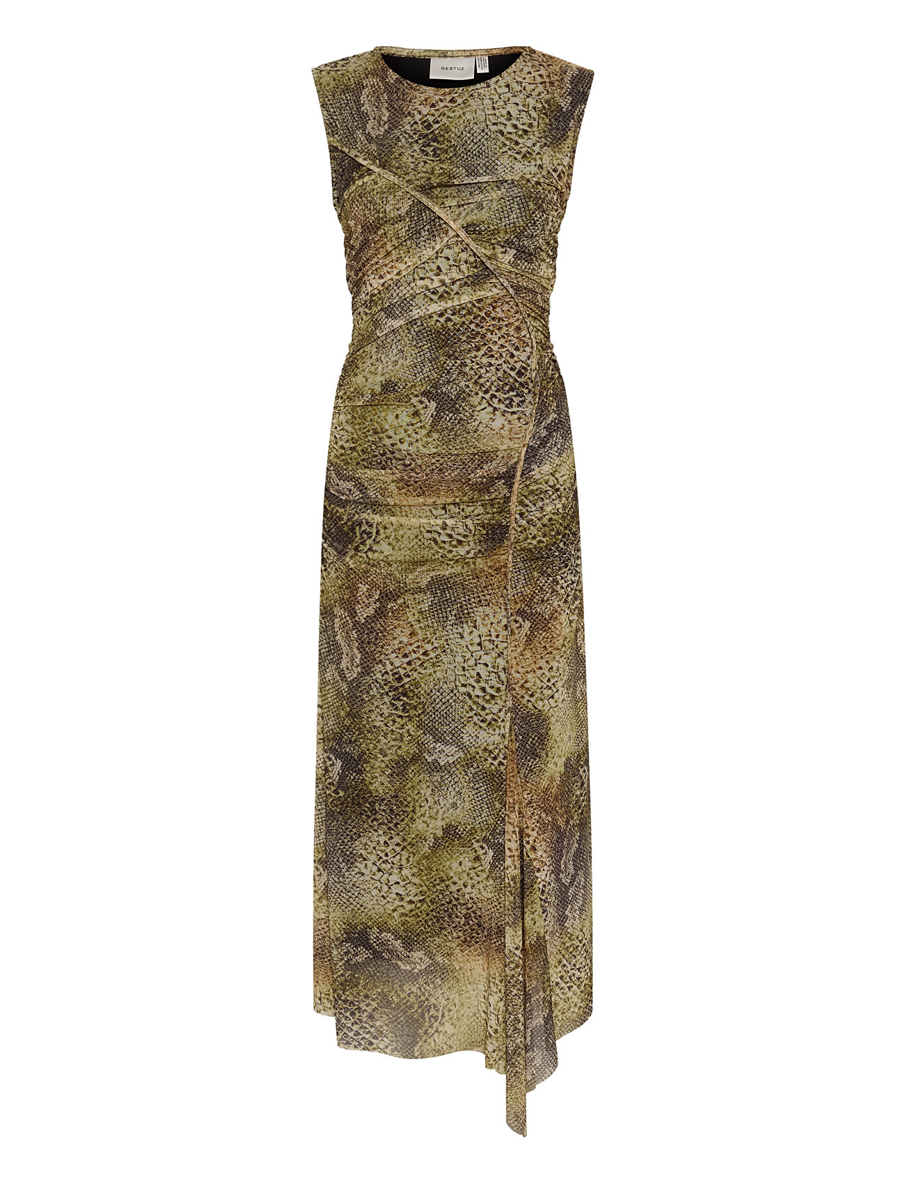 Gzmenny Dress Knelang Kjole Green Gestuz