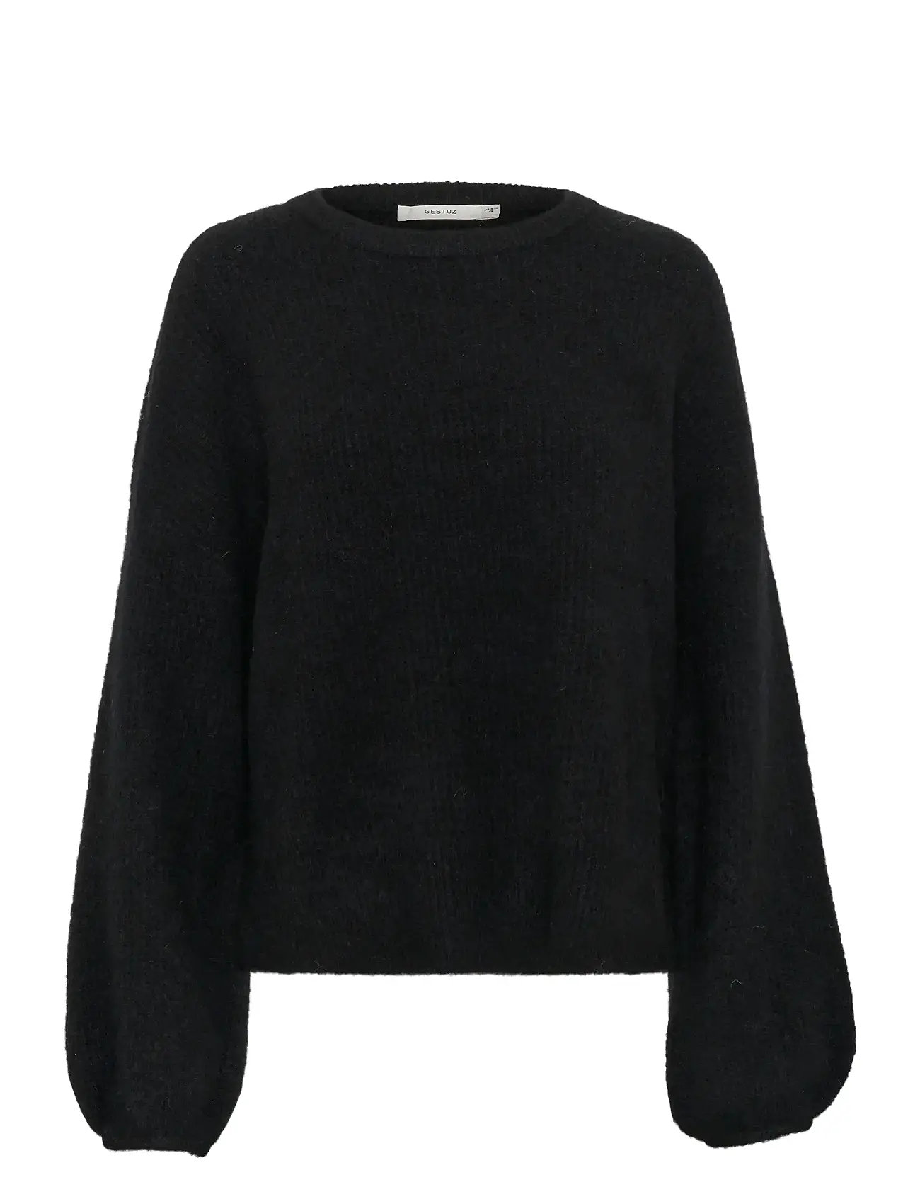 GESTUZ Gzalpha Slit Pullover Noos Schwarz - XS - Damen