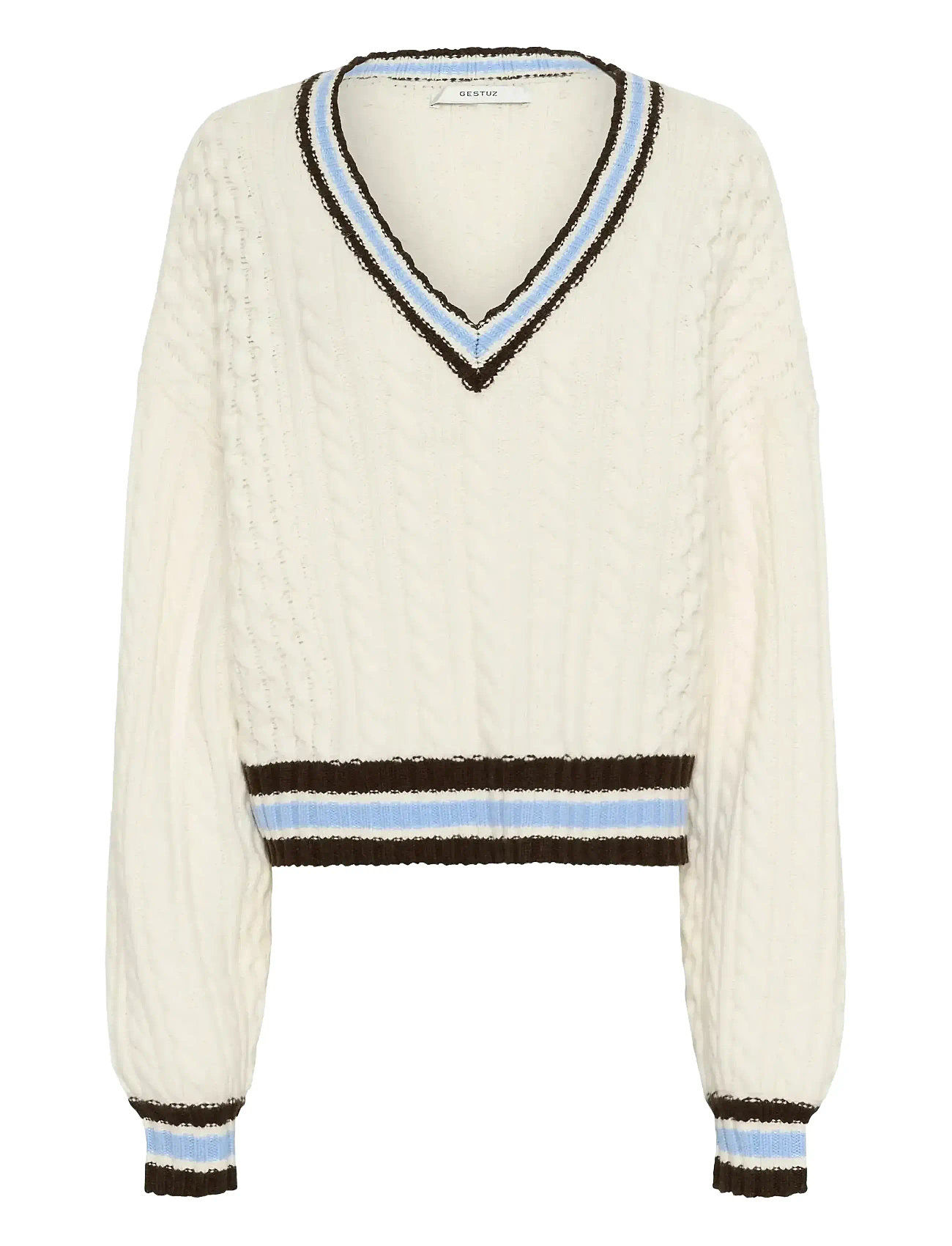Gestuz Gztaiba Pullover, M, Cream, Strik > Trøjer, Dame