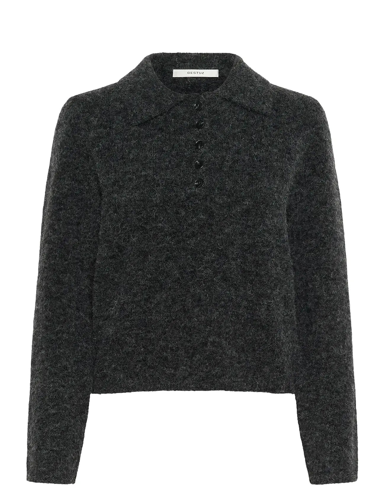 GESTUZ Gzalpha Polo Pullover Grau - XS - Damen