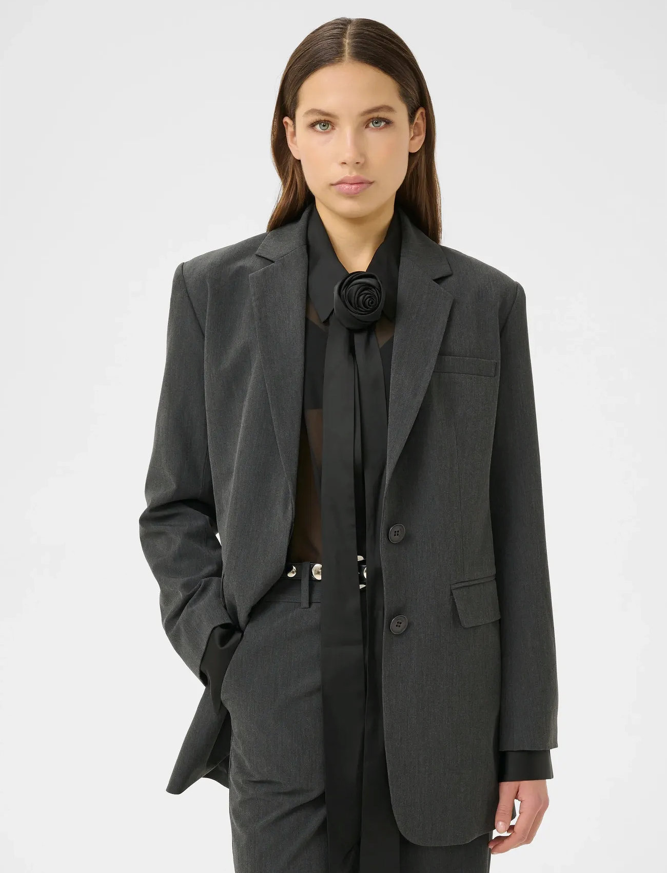 Gestuz Gzerle Blazer, 38, Grey, Blazere > Enkeltradede Blazere, Dame
