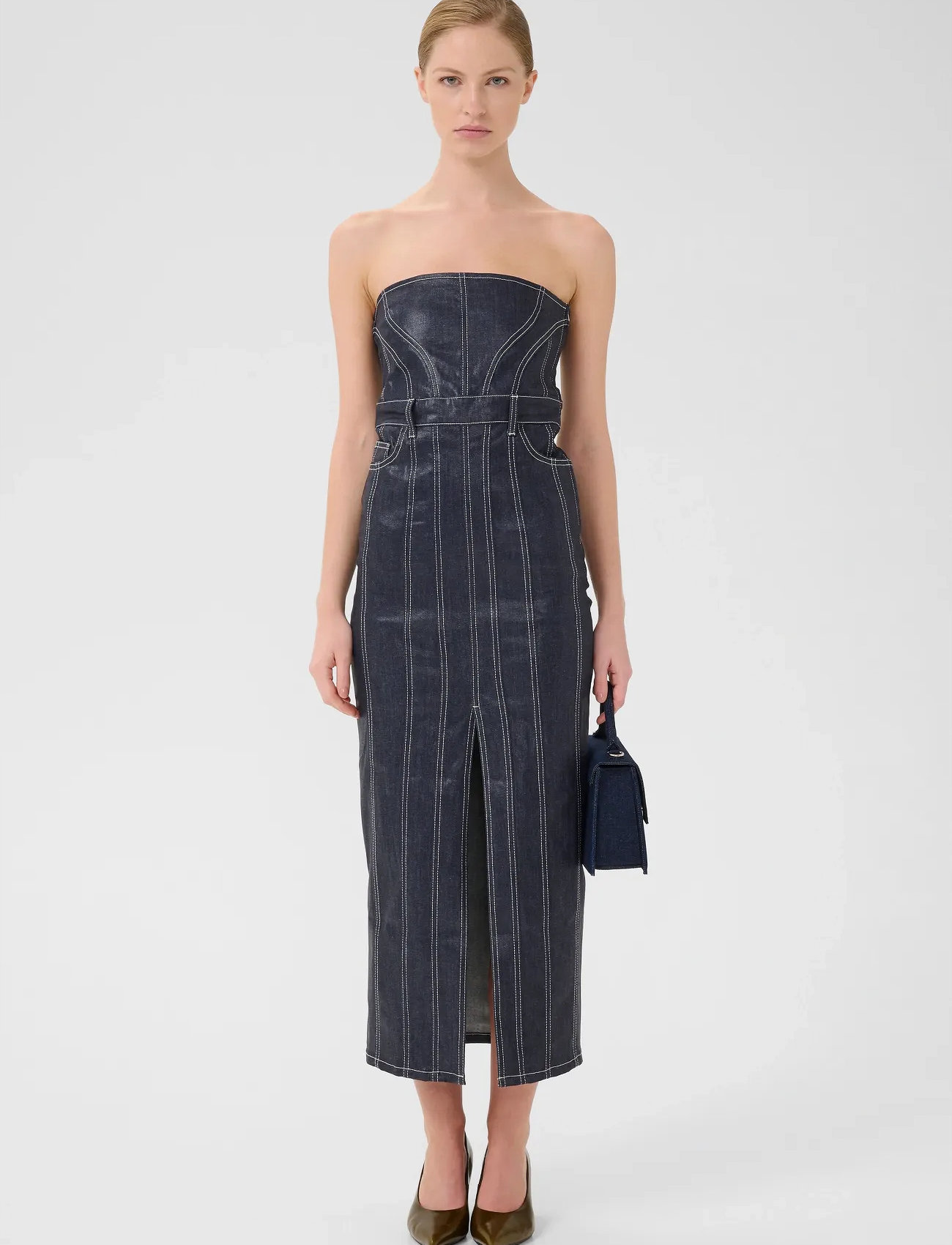 Gestuz Gzpiper Corsage, 36, Navy, T-Shirts & Toppe > Uden Ærmer, Dame