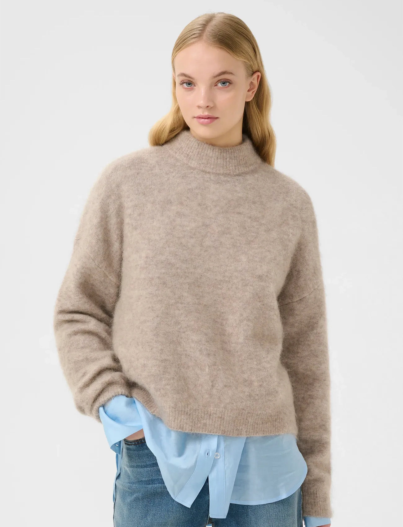 Gestuz Gzdebbie Pullover, M, Cream, Strik > Trøjer, Dame