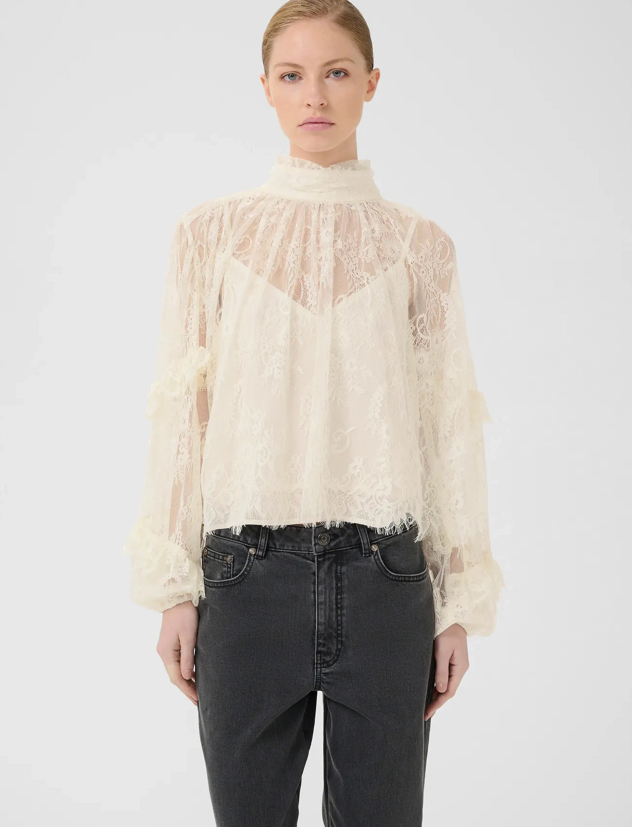 Gestuz Gzlami Blouse, 40, Cream, Bluser > Langærmede, Dame