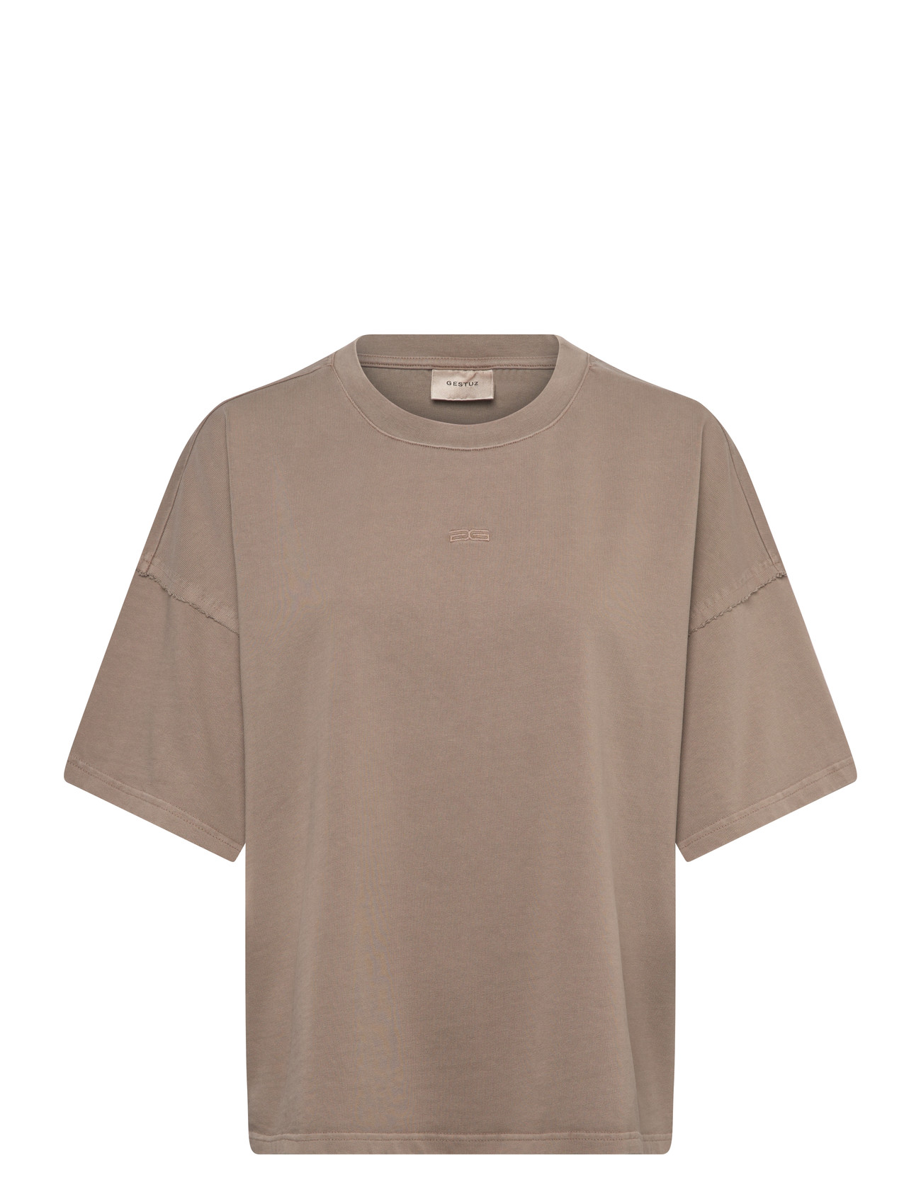 Gestuz Gzjio Tee, S, Beige, T-Shirts & Toppe > Kortærmede, Dame
