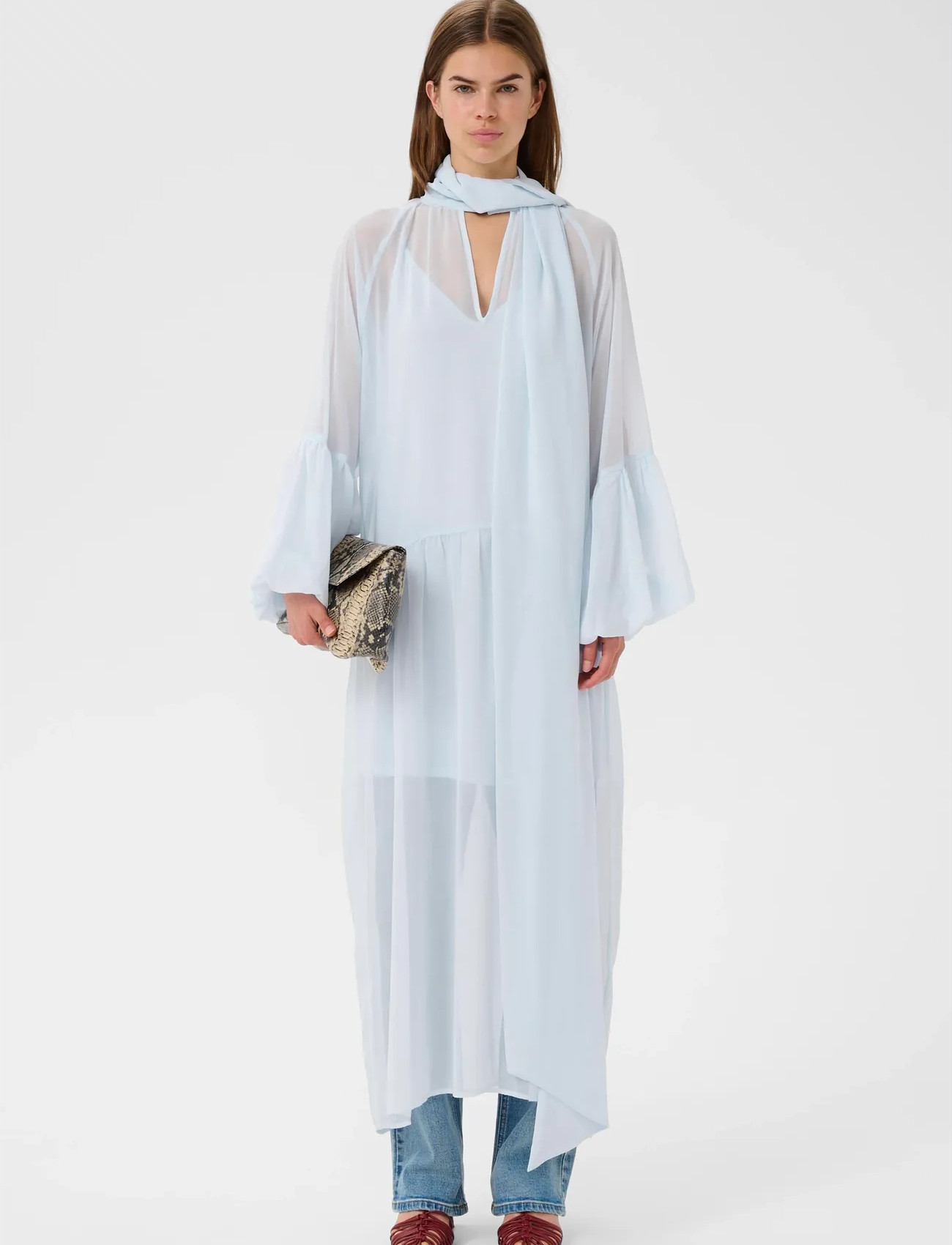 Gestuz Gzzurina Dress, 38, Blue, Kjoler > Knælange Og Midi, Dame