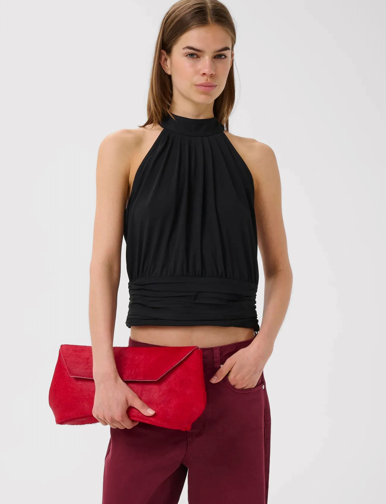Gestuz Gzkadie Top, S, Black, Bluser > Uden Ærmer, Dame