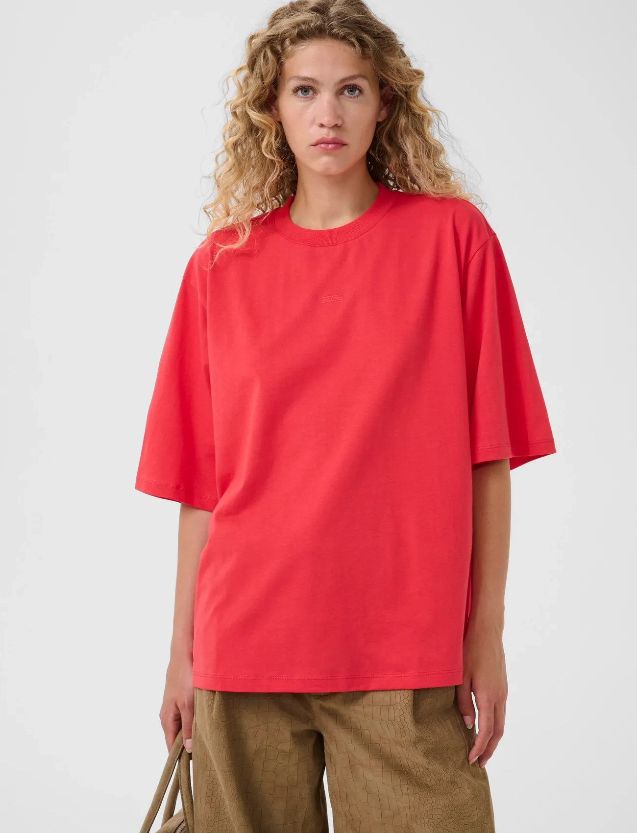 Gestuz Gztamu Tee, L, Red, T-Shirts & Toppe > Kortærmede, Dame