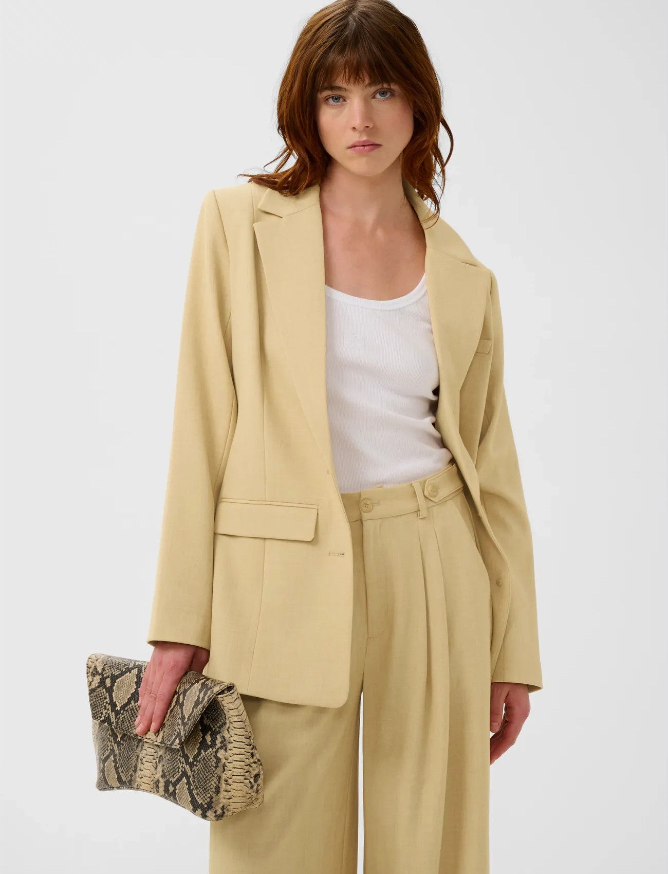 Gestuz Gzstacy Blazer, 36, Beige, Blazere > Enkeltradede Blazere, Dame