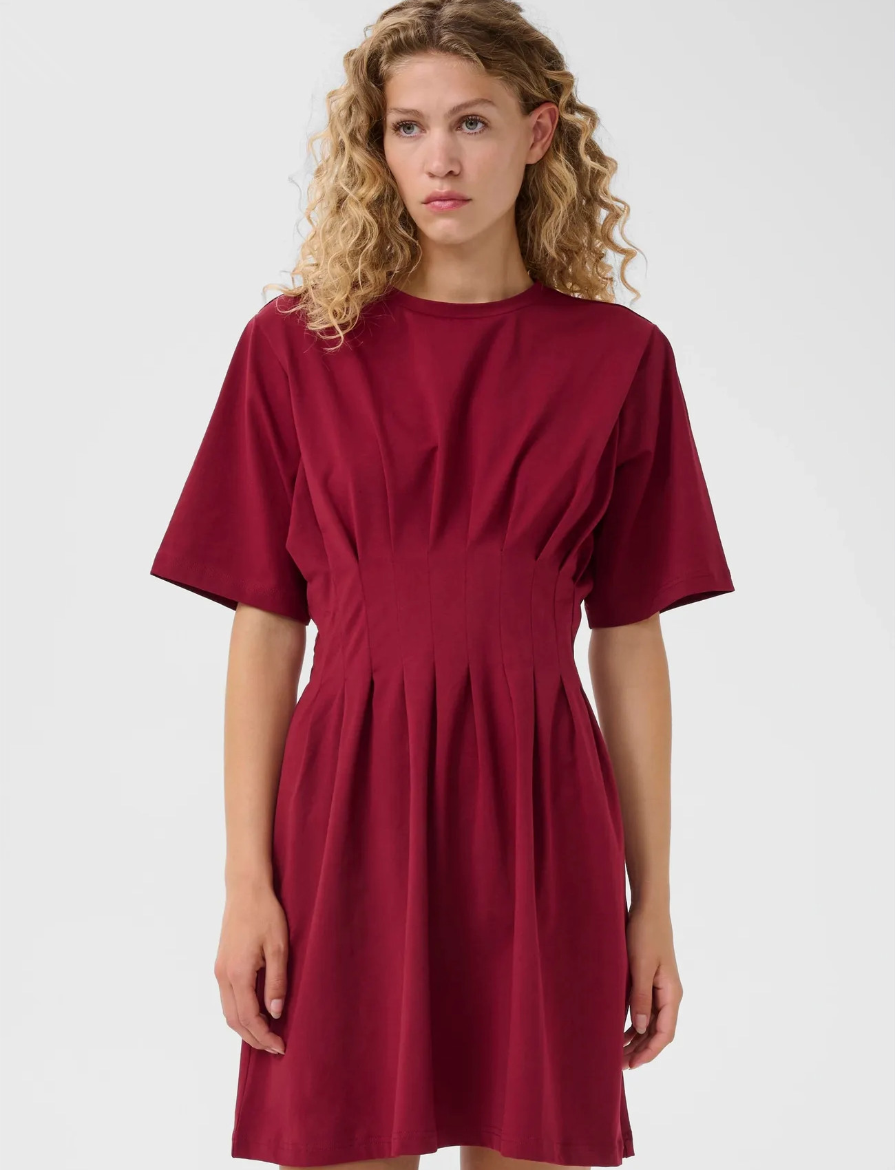 Gestuz Gzinez Short Dress, S, Burgundy, Kjoler > Kort Kjole, Dame