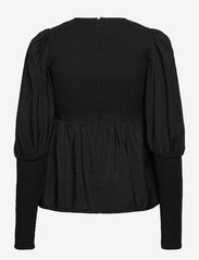 Gestuz - MorianaGZ solid blouse - långärmade blusar - black - 1