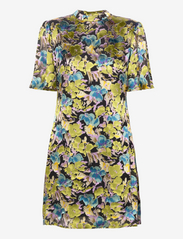 FloriaGZ dress - BLUE GREEN MULTI FLORAL