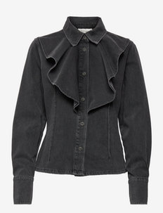 ArdeneGZ ls shirt - denimskjorter - dusty black