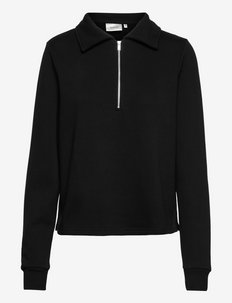 NankitaGZ zipper collar sweatshirt - sweatshirts & hoodies - black