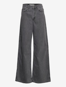 GlendaGZ HW wide jeans - wide leg trousers - washed light grey