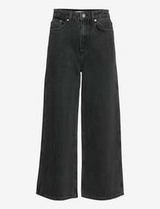 AmberGZ HW straight culotte - wide leg jeans - washed black
