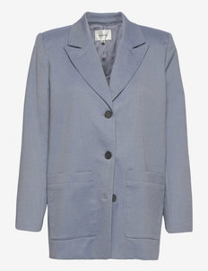 SundraGZ OZ blazer - enkeltradede blazere - dusty blue