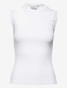 DrewGZ asym top - mouwloze tops - bright white