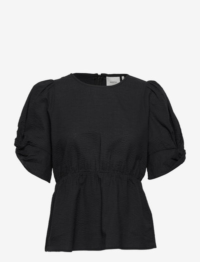 NykaGZ blouse - kortærmede bluser - black