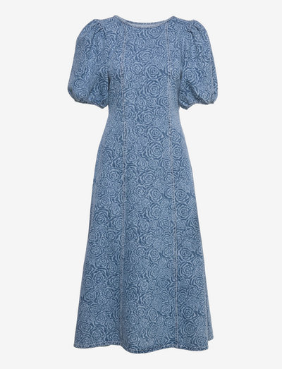 AbrilGZ long dress - summer dresses - light blue laser print