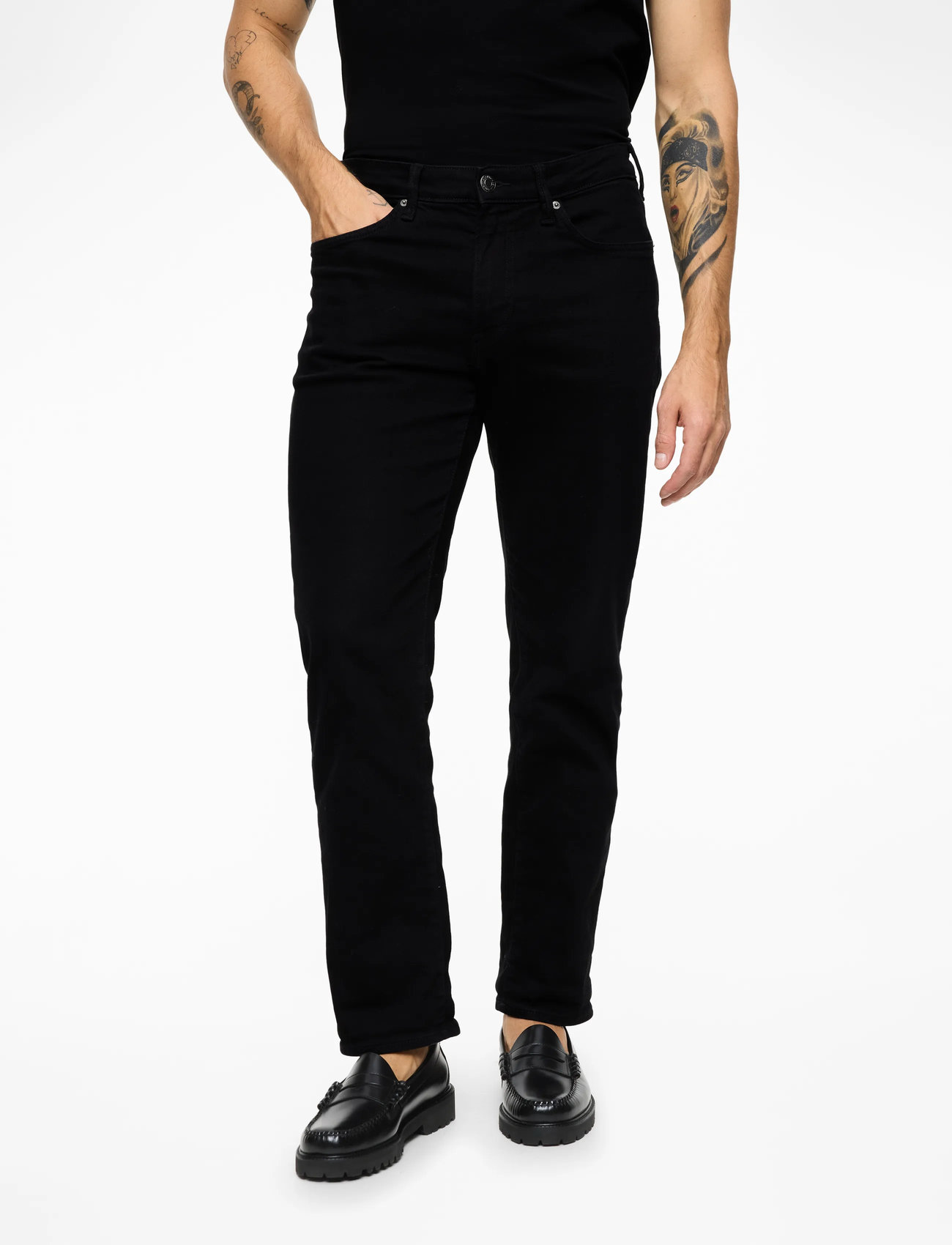 靴 G.H.Bass / WEEJUN 90S LINCOLNMOC nuback G.H. Bass Weejun 90 - Mocassins & loafers voor dames - Zwart