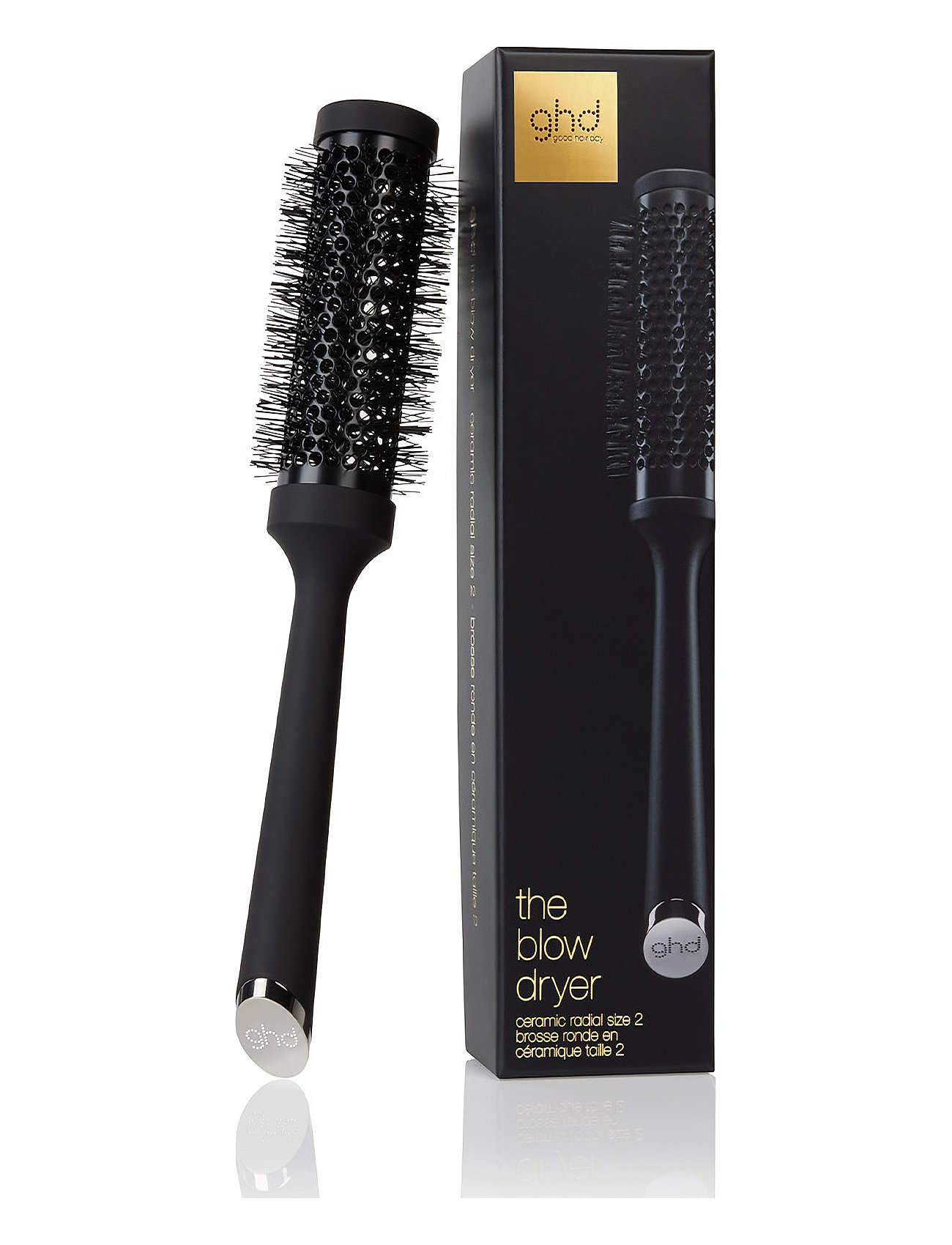 Ghd The Blow Dryer Ceramic Brush 35Mm, 2 Beauty Women Hair Hair Brushes & Combs Round Brush Black Ghd
