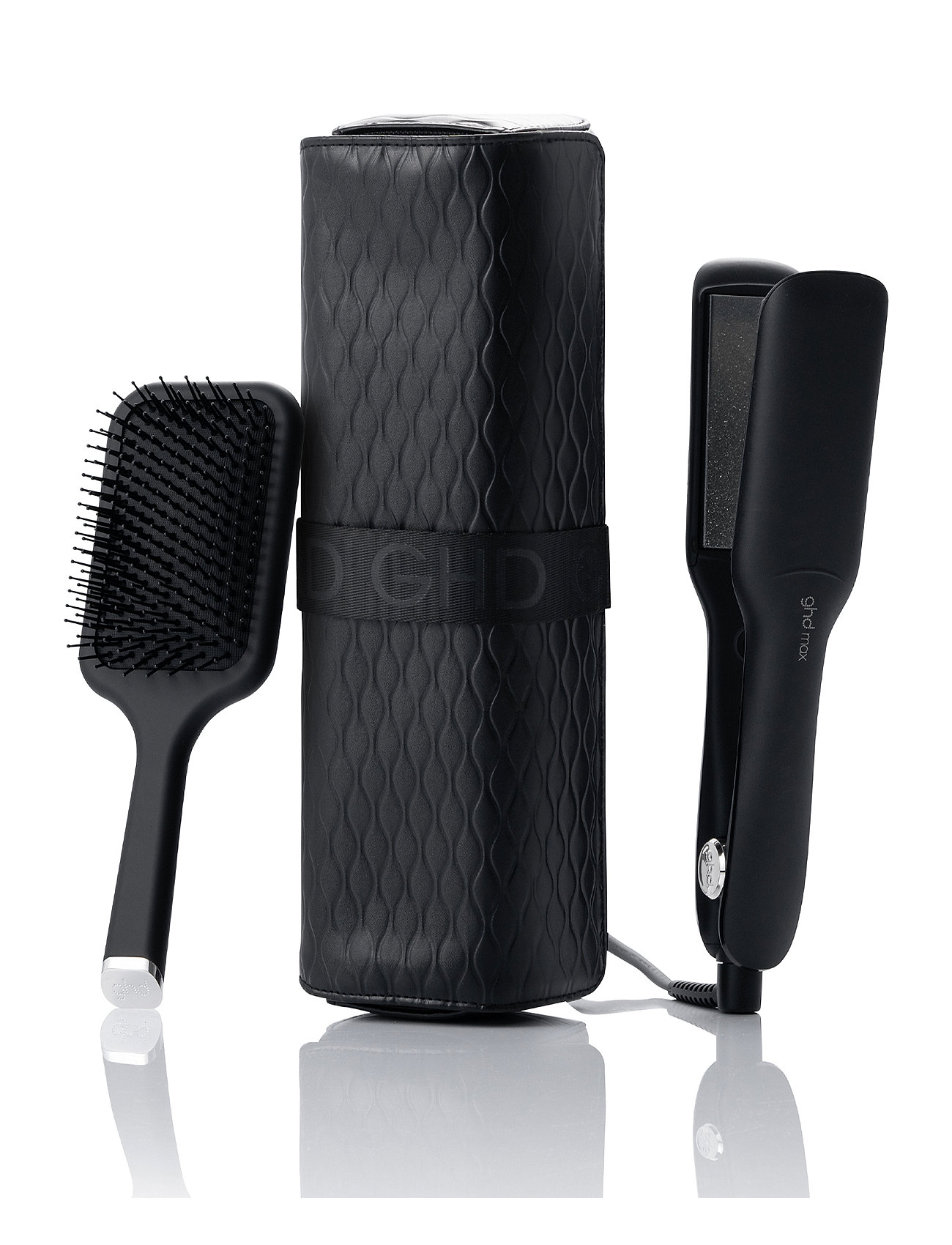 Ghd Ghd Max Gift Set - Wide Plate Hair Straightener Svart