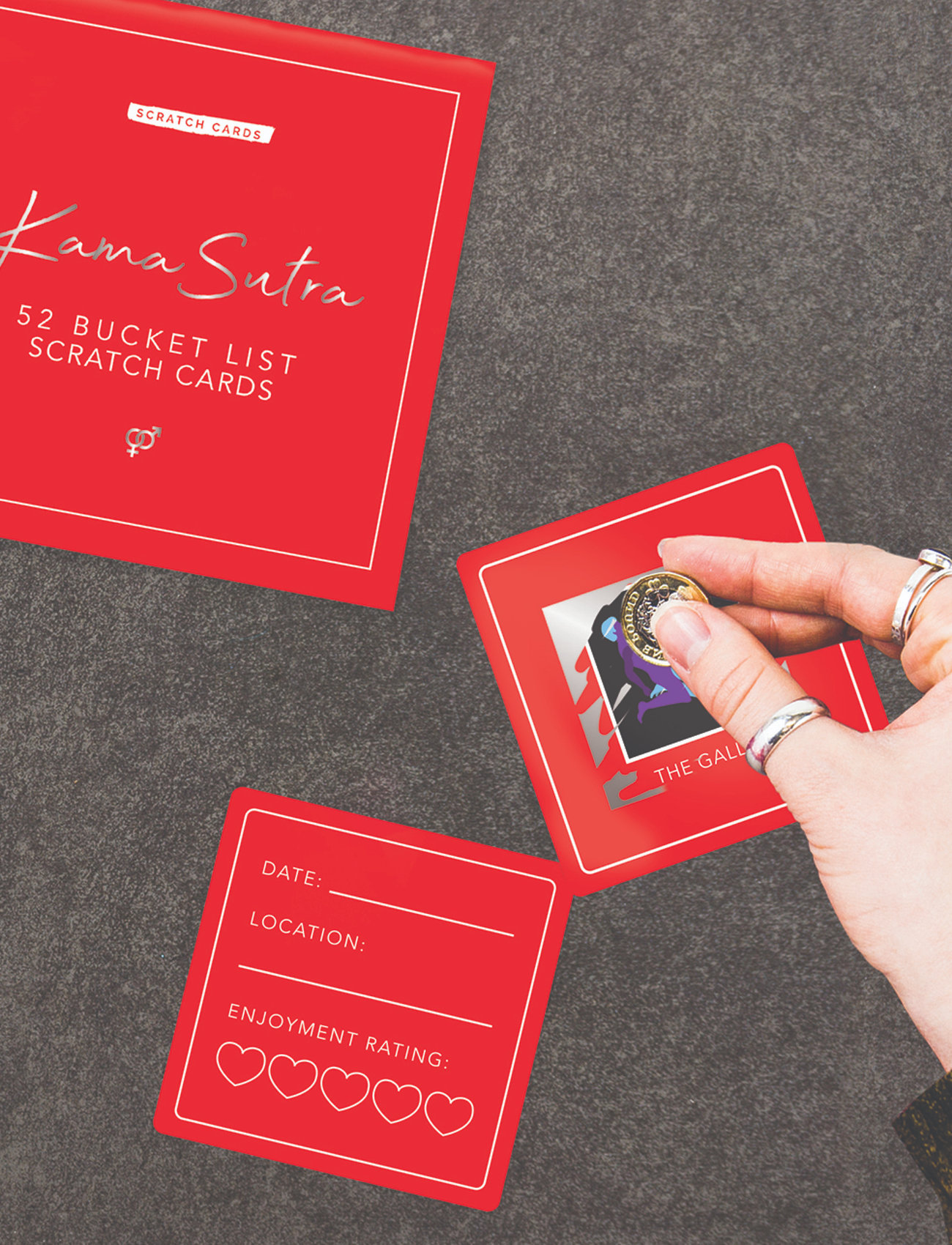 Gift Republic Scratch Cards Kama Sutra, One Size, Red, Puslespil Og Spil > Spil, Unisex