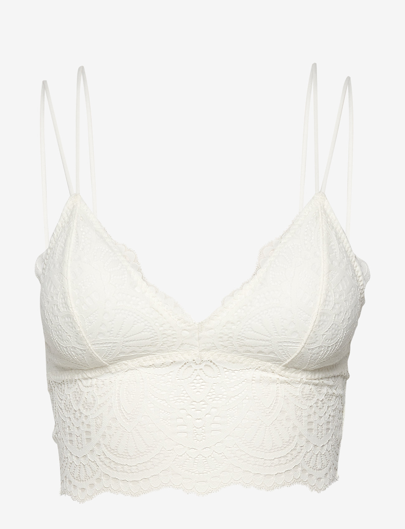 Lace Strappy Longline Bralette White Lace 11340 Kr Gilly Hicks 1173
